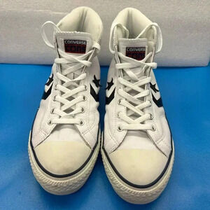 Converse Star Plyr EV Mid Mens Sz 9.5 Womens Sz 11.5 Black White Sneaker Shoes